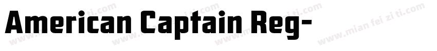 American Captain Reg字体转换